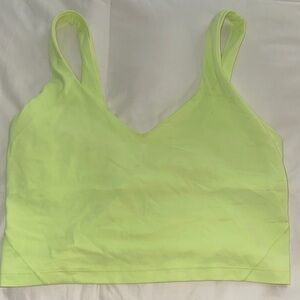 Lululemon align top Neon Yellow Crop Top